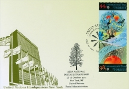 ONU New-York 2011 - Show Card ASDA 13-16 Oct.2011 International Year Of Forests - Maximum Cards