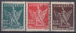 YUGOSLAVIA 275-277,used,falc Hinged - Other & Unclassified