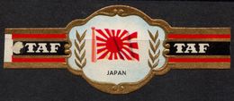 Flag JAPAN - Belgium Belgique - TAF - CIGAR CIGARS Label Vignette - Labels