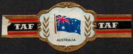 Flag AUSTRALIA - Belgium Belgique - TAF - CIGAR CIGARS Label Vignette - Etichette