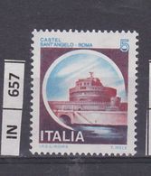 ITALIA REPUBBLICA , 1980	Castelli L. 5 Nuovo - 1971-80:  Nuovi