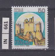 ITALIA REPUBBLICA , 1980	Castelli L. 50 Nuovo - 1971-80:  Nuovi