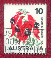 Australia 1970 1975 10c Sturt's Desert Pea SG468d Used - Used Stamps