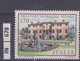 ITALIA REPUBBLICA, 1980	Ville L. 170 Nuovo - 1971-80:  Nuovi