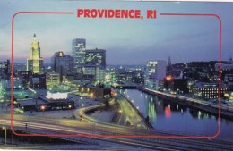 Rhode Island Providence At Night - Providence