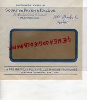 13- MARSEILLE - RARE BELLE ENVELOPPE COURT DE PAYEN & FALQUE-SAVONNERIE L' ABEILLE-SAVON- 27 BD CORDERIE - Transport