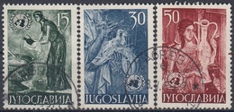 YUGOSLAVIA 714-716,used,falc Hinged - Autres & Non Classés