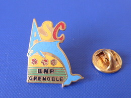 Pin's Banque BNP - ASC Grenoble - Amicale Sportive Et Culturelle - Dauphin (HA47) - Banques