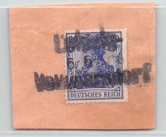 MiNr.87 Leipzig Volkmannsdorf  Briefstück Deutsches Reich - Used Stamps