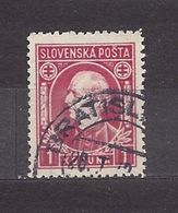 Slovakia Slowakei 1939 Gest ⊙ Mi 40 Sc 31  A.Hlinka. SLOVENSKA POSTA. C1 - Oblitérés