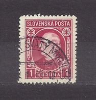 Slovakia Slowakei 1939 Gest ⊙ Mi 40 Sc 31  A.Hlinka. SLOVENSKA POSTA. C2 - Gebraucht