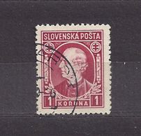 Slovakia Slowakei 1939 Gest ⊙ Mi 40 Sc 31  A.Hlinka. SLOVENSKA POSTA. C4 - Usati