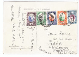 San Marino/Czechoslovakia POSTCARD 1933 - Storia Postale