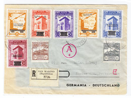 San Marino/Germany REGISTERED CENSORED COVER 1944 - Brieven En Documenten