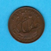 GREAT BRITAIN   1/2 PENNY 1944 (KM # 844) #5101 - C. 1/2 Penny