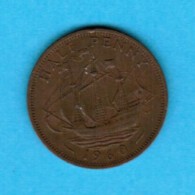 GREAT BRITAIN   1/2 PENNY 1960 (KM # 896) #5106 - C. 1/2 Penny