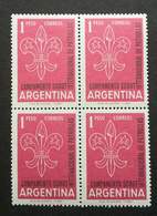 Argentina International Scout Meeting 1967 Scouting Jamboree (stamp Block Of 4) MNH - Ongebruikt