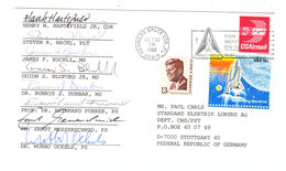 USA KENNEDY SPACE CENTER ASTRONAUTS SIGNED COVER 1985 - America Del Nord
