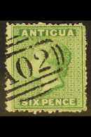 1863-67 6d Yellow-green, Watermark Small Star, Rough Perf 14 To 16, SG 10, Fine Used With Neat "A02" Cancel. For More Im - Altri & Non Classificati