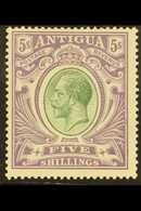 1913 5s Grey-green And Violet, Geo V, SG 51, Very Fine Mint. For More Images, Please Visit Http://www.sandafayre.com/ite - Altri & Non Classificati