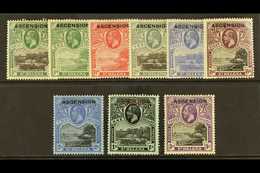 1922 "Ascension" Overprint Set, SG 1/9, Very Fine Mint. (9 Stamps) For More Images, Please Visit Http://www.sandafayre.c - Ascensione