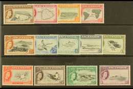 1956 Complete Definitive Set, SG 57/69, Never Hinged Mint (13 Stamps) For More Images, Please Visit Http://www.sandafayr - Ascensión