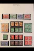 1936-1952 COMPREHENSIVE COLLECTION On Pages, Mint & Used, Inc 1936 SA Set Mint, 1937-49 Defins To 10s Mint Inc Perf 13½x - Autres & Non Classés