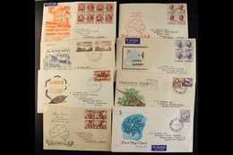 1951-1967 ILLUSTRATED FIRST DAY COVERS All Different Definitive And Commemorative FDC's With Near Typed Address To Engla - Andere & Zonder Classificatie
