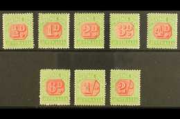 POSTAGE DUES 1909-11 Perf 12x12½ Complete Set To 2s, SG D63/70, Fine Mint, Very Fresh. (8 Stamps) For More Images, Pleas - Sonstige & Ohne Zuordnung