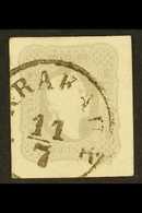 1861 NEWSPAPER STAMP 1861 (1.05k) Light Grey, Imperforate, Mi 23, SG N38, Superb Used With Four Huge Margins. For More I - Andere & Zonder Classificatie