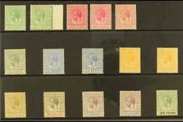 1912-19 KGV Multi CA Wmk Set, SG 81/89, Plus Additional Shades Of ½d, 1d (2), 2½d, 4d And 5s, Fine & Fresh Mint. (15 Sta - Other & Unclassified