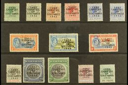 1942 Landfall Of Columbus Set Complete Perforated "Specimen", SG 162s/175s, Very Fine Mint. Scarce Set. (14 Stamps) For  - Autres & Non Classés