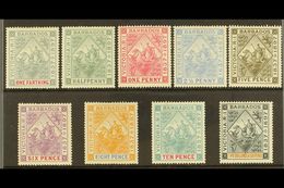 1897-98 Diamond Jubilee Complete Set, SG 116/24, Fine Fresh Mint. (9 Stamps) For More Images, Please Visit Http://www.sa - Barbades (...-1966)