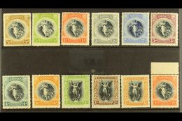 1920-21 Victory Set (both Watermarks), SG 201/12, Very Fine, Lightly Hinged Mint. Lovely! (12 Stamps) For More Images, P - Barbados (...-1966)