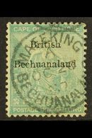 1885 1s Green Overprinted, SG 8, Very Fine Used With Mafeking Cds. For More Images, Please Visit Http://www.sandafayre.c - Otros & Sin Clasificación