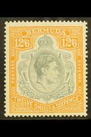 1938-53 12s 6d Grey And Brownish Orange SG 120a, Fine Mint. For More Images, Please Visit Http://www.sandafayre.com/item - Bermuda