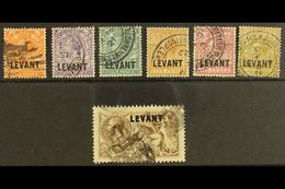 1921 Geo V British Currency Set To 2s 6d,  SG L18/24, Good To Fine Used. (7 Stamps) For More Images, Please Visit Http:/ - Levante Británica