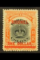 1906 $1 On 8c Green & Vermilion Top Value, SG 22, Fine Mint, Fresh. For More Images, Please Visit Http://www.sandafayre. - Brunei (...-1984)