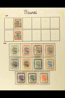 1906-37 FINE MINT COLLECTION On Album Pages. Includes 1907-10 Set Inc 3c Wmk Reversed, 1908-22 Most Values To $1, Plus 3 - Brunei (...-1984)