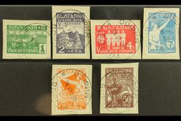 1935 Football Complete Set (Michel 274/79, SG 351/56), Superb Cds Used On Pieces, Very Fresh. (6 Stamps) For More Images - Sonstige & Ohne Zuordnung