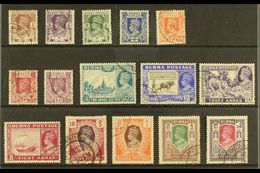 1946 New Colour KGVI Set, SG 51/63, Very Fine Used (15 Stamps) For More Images, Please Visit Http://www.sandafayre.com/i - Birmanie (...-1947)