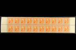 1897-1918 2c Orange, Block Of 20 In Two Complete Rows Across The Sheet With Margins At Left And Right, SG 86, Few Split  - Other & Unclassified