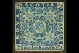 1851-60 3d Deep Blue, SG 2, Very Fine Used With Four Margins And Light Cancel. For More Images, Please Visit Http://www. - Altri & Non Classificati