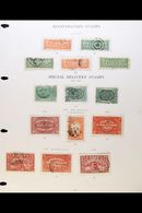 1875-1978 USED "BACK OF THE COLLECTION" Presented On Printed Pages. Includes 1875-92 Registration 2c & 5c Shades, 1898-1 - Other & Unclassified