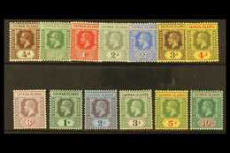 1912-20 KGV Defins, Wmk Mult. Crown CA, Complete Set, SG 40/52, 3s Toned, Otherwise Fine Mint (13 Stamps). For More Imag - Caimán (Islas)