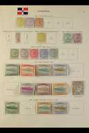 1877-1936 OLD TIME MINT COLLECTION Presented On Printed "New Ideal" Album Pages. Includes QV Selection To 4d (CC Wmks Ar - Dominica (...-1978)