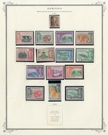 1886-1951 FINE MINT COLLECTION Which Includes 1886 ½d On 6d And 1d On 1s, Then Continues With George VI Complete I.e. 19 - Dominica (...-1978)