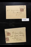 POSTAL STATIONERY 1880s-1900s Chiefly Used Collection Of 1m & 2m Postal Stationery Wrappers, Domestic & Overseas Use. Lo - Autres & Non Classés