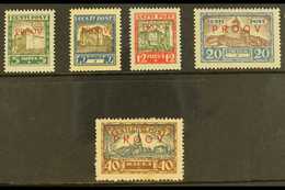 1927 Liberation Fund - Views On Vertically Laid Paper Complete Set With "PROOV" (proof) Overprints (Michel 63/67, SG 62/ - Estonie