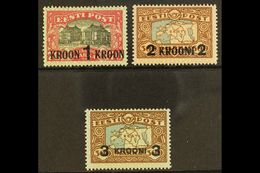 1930 Surcharged Map Set, Mi 87/89, SG 88/90, Very Fine Mint (3 Stamps) For More Images, Please Visit Http://www.sandafay - Estonia